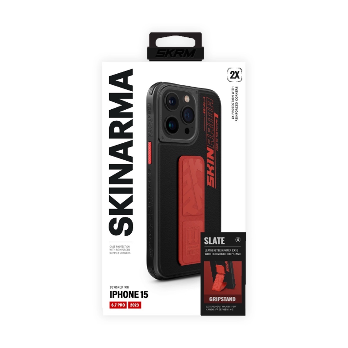 Foto 7 pulgar | Funda para iPhone 15 Pro Max Naranja Slate de Skinarma