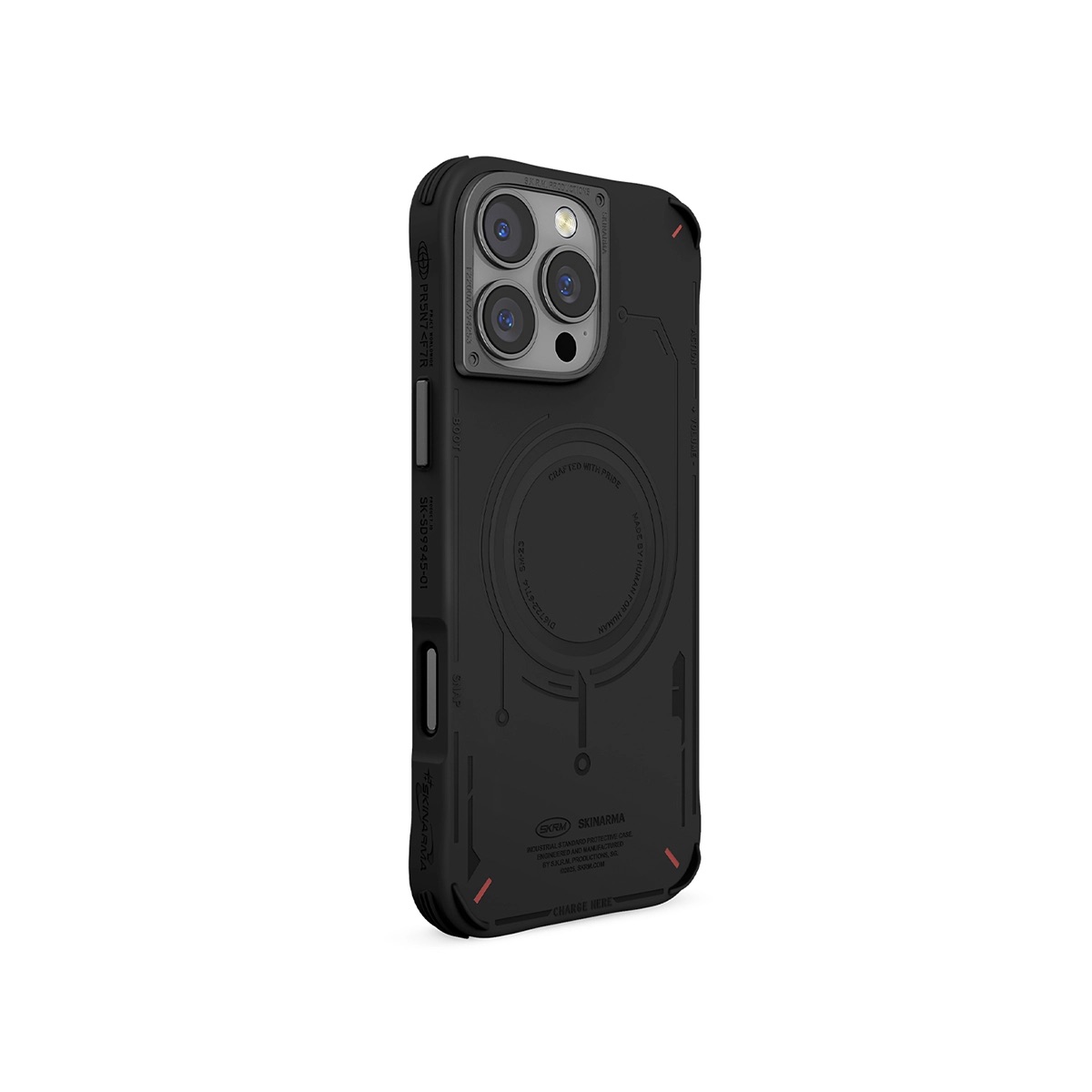 Foto 4 pulgar | Funda para Iphone 16 Pro Max Skinarma Negro Mecha