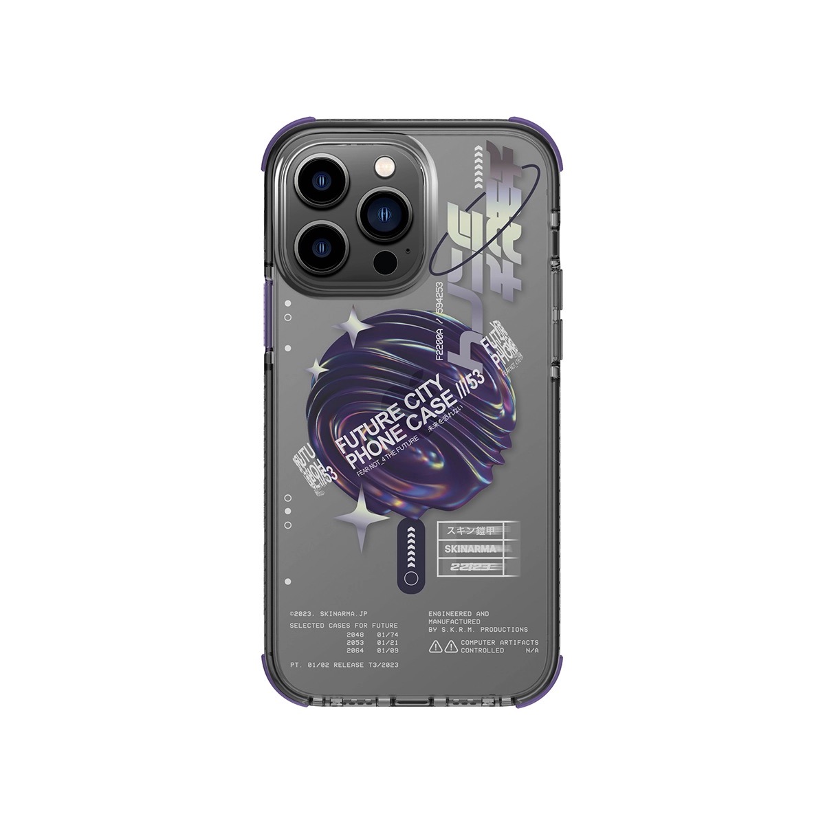 Foto 2 pulgar | Funda para Iphone 14 Pro Max Skinarma Morado Shorai Mag-charge
