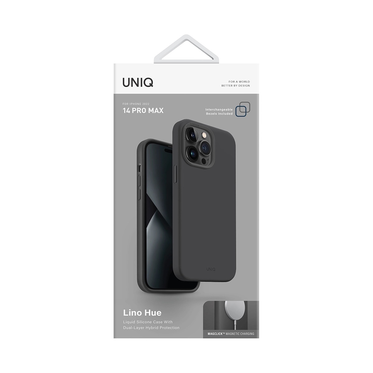Foto 6 pulgar | Funda para iPhone 14 Pro Max Uniq Lino Magsafe