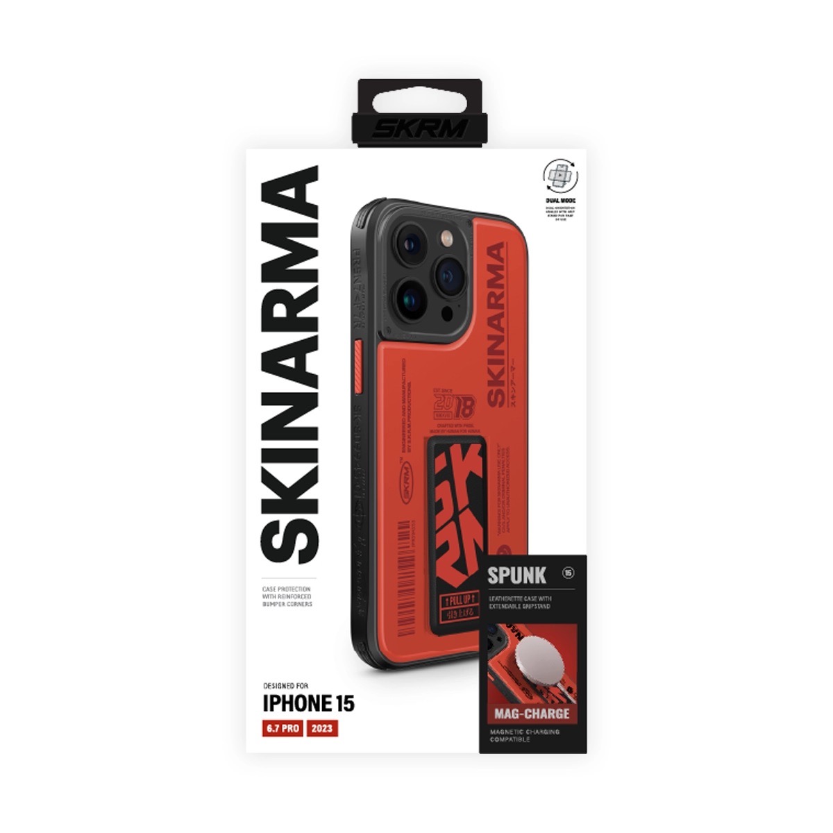 Foto 7 pulgar | Funda para iPhone 15 Pro Max Naranja Spunk de Skinarma