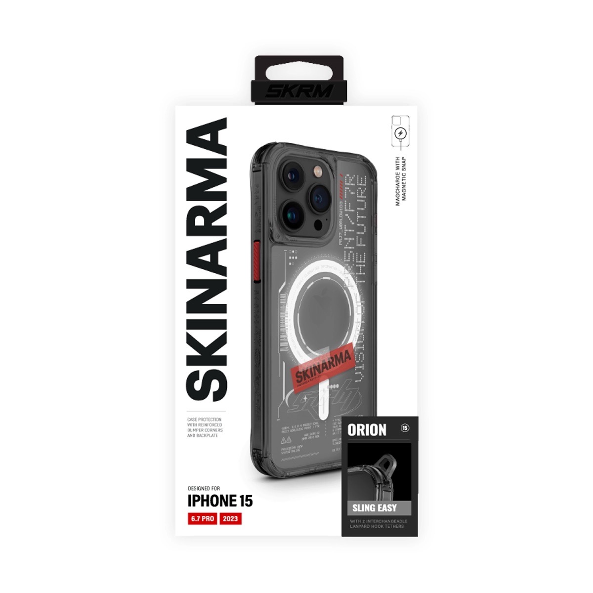Foto 7 pulgar | Funda para iPhone 15 Pro Max Negro Orion (mag-charge) de Skinarma