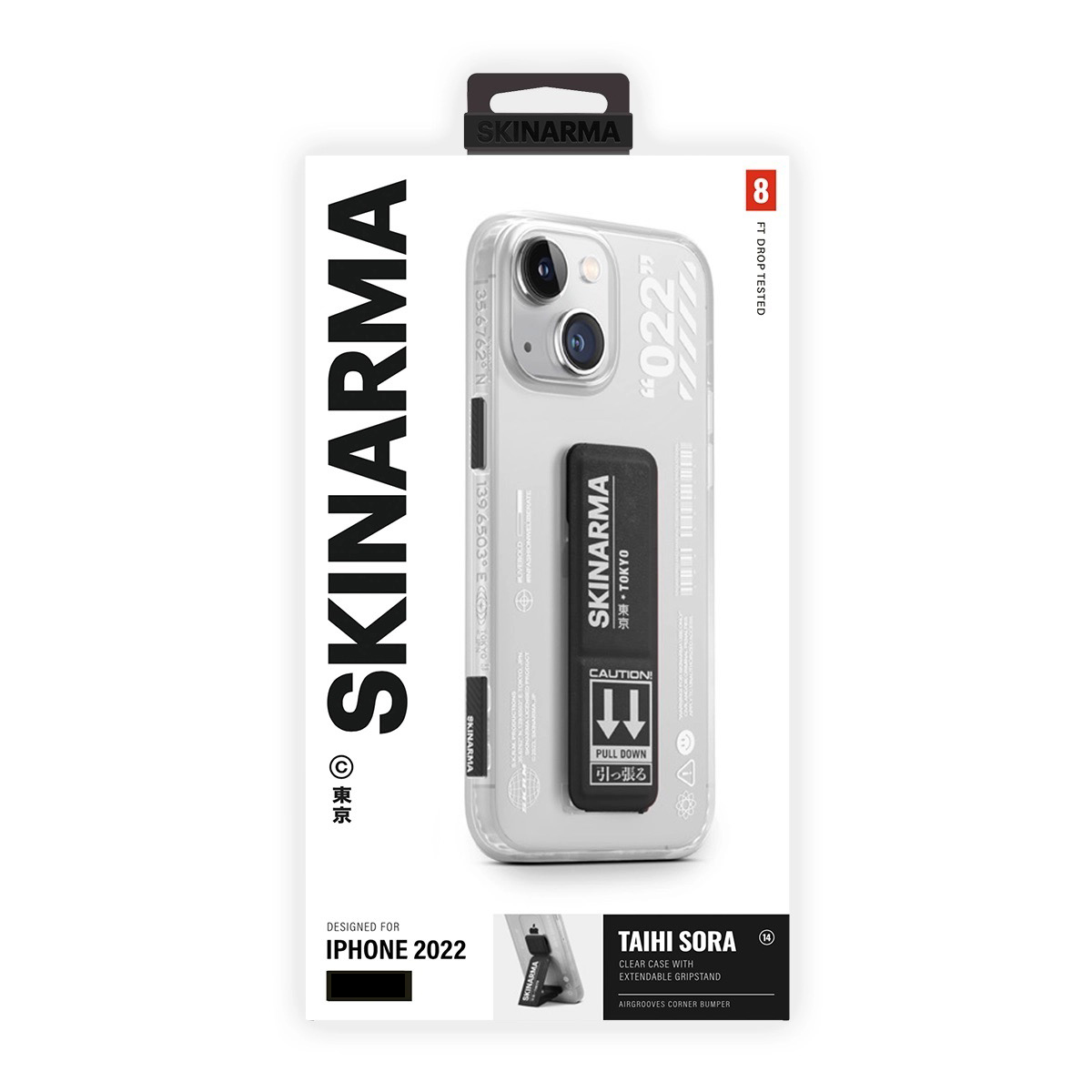 Foto 6 pulgar | Funda Skinarma Taihi Sora Negro para iPhone 14