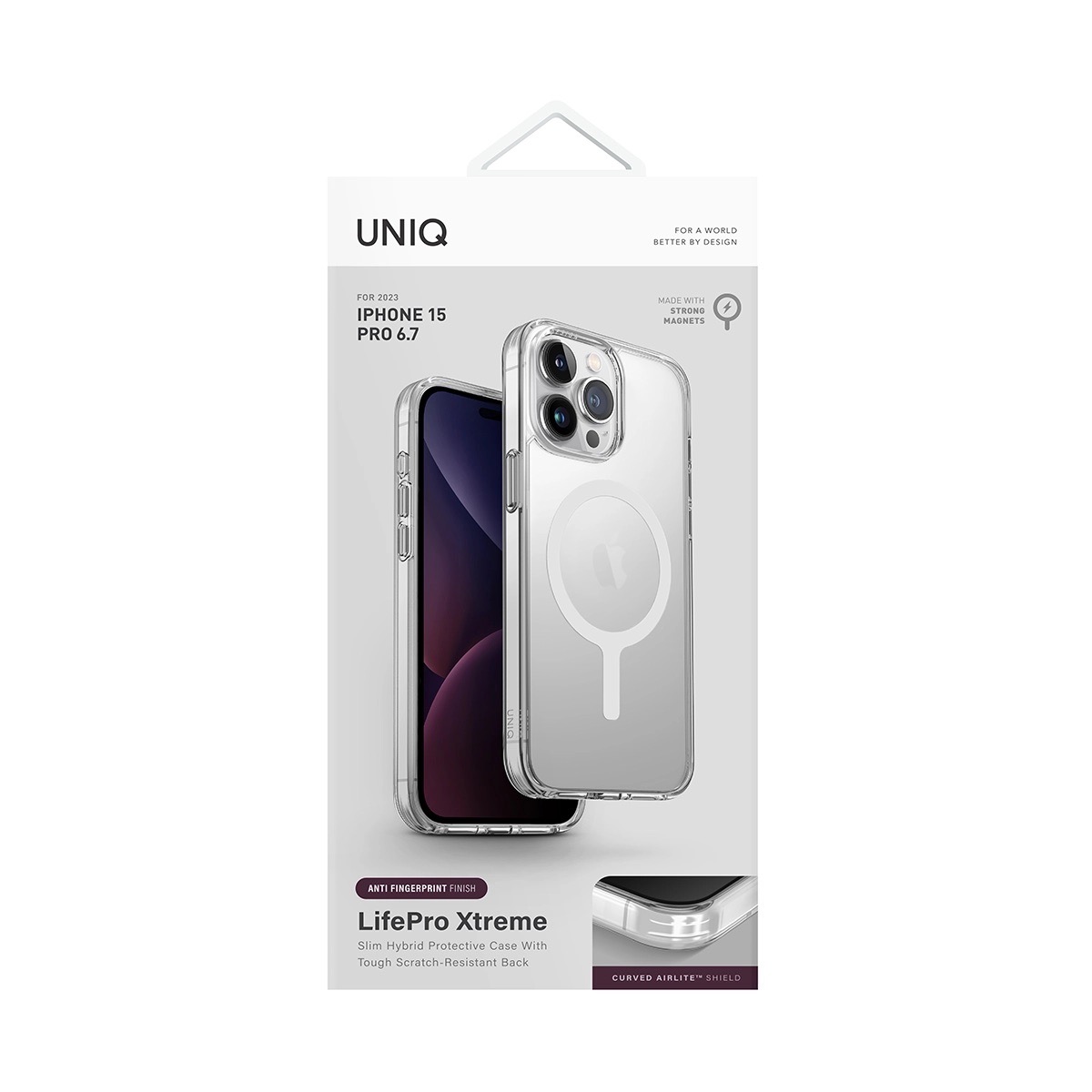 Foto 6 pulgar | Funda Para Iphone 15 Pro Max Transparente Matizado Lifepro Xtreme (magclick™) De Uniq