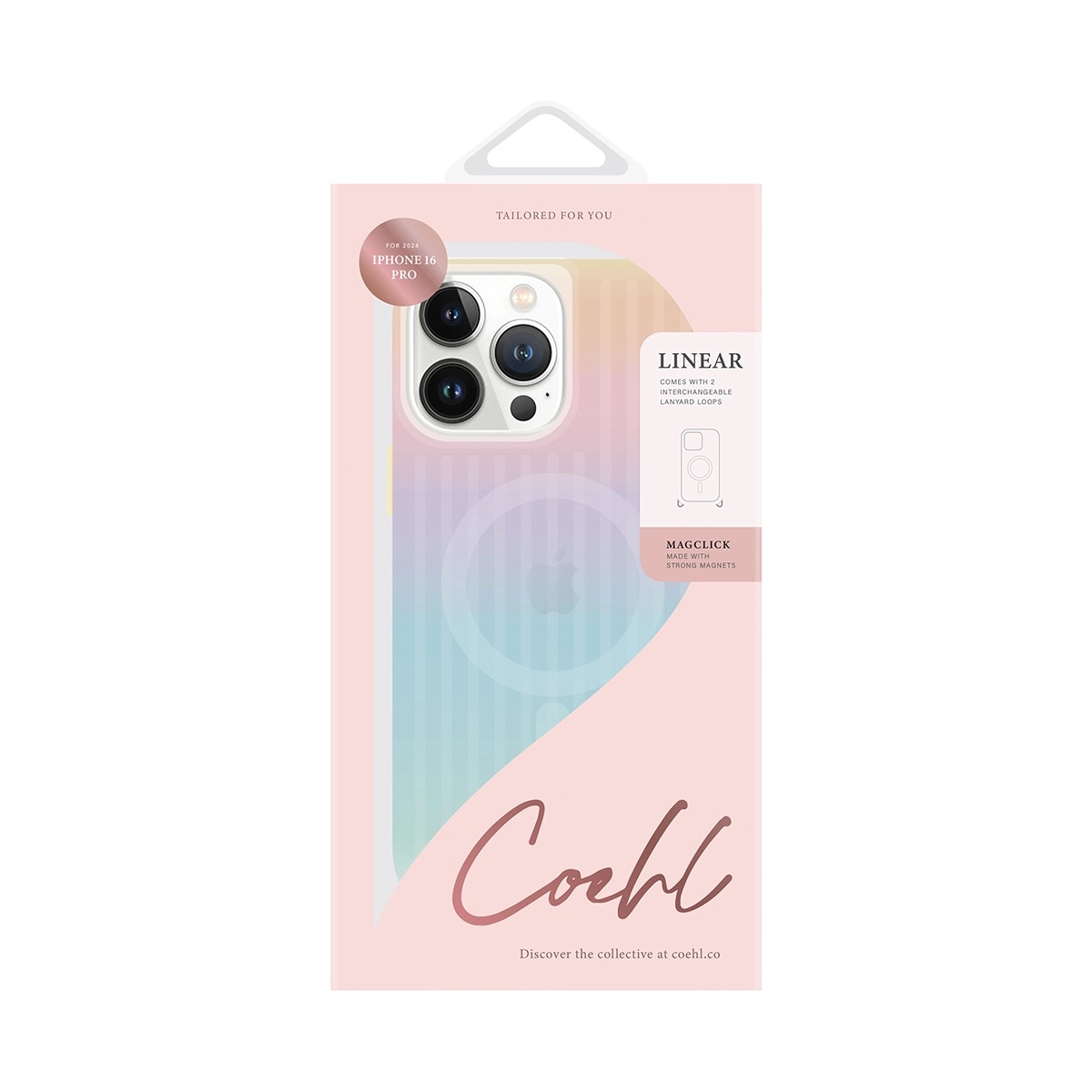 Foto 4 | Funda Para Iphone 16 Pro Tornasol Linear (magclick™) De Coehl