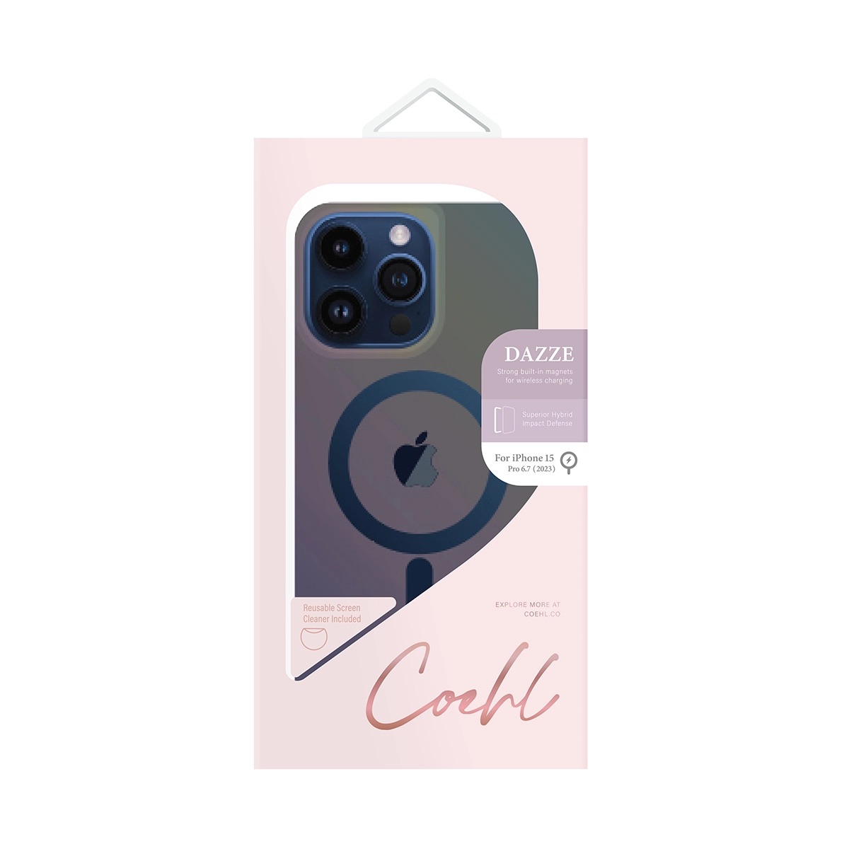 Foto 5 pulgar | Funda Para Iphone 15 Pro Max Azul Tornasol Dazze (magclick™) De Coehl
