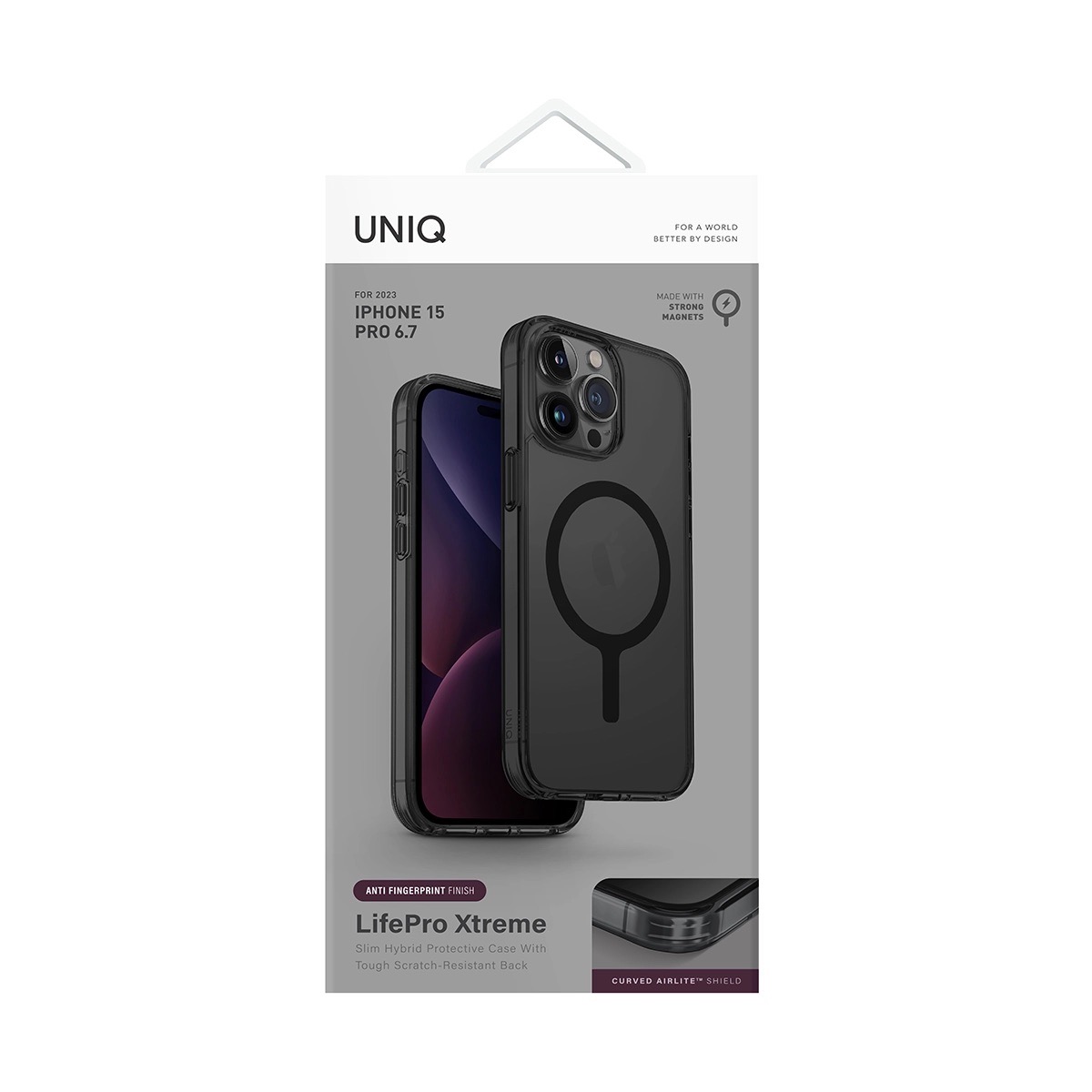 Foto 6 pulgar | Funda Para Iphone 15 Pro Max Humo Matizado Lifepro Xtreme (magclick™) De Uniq