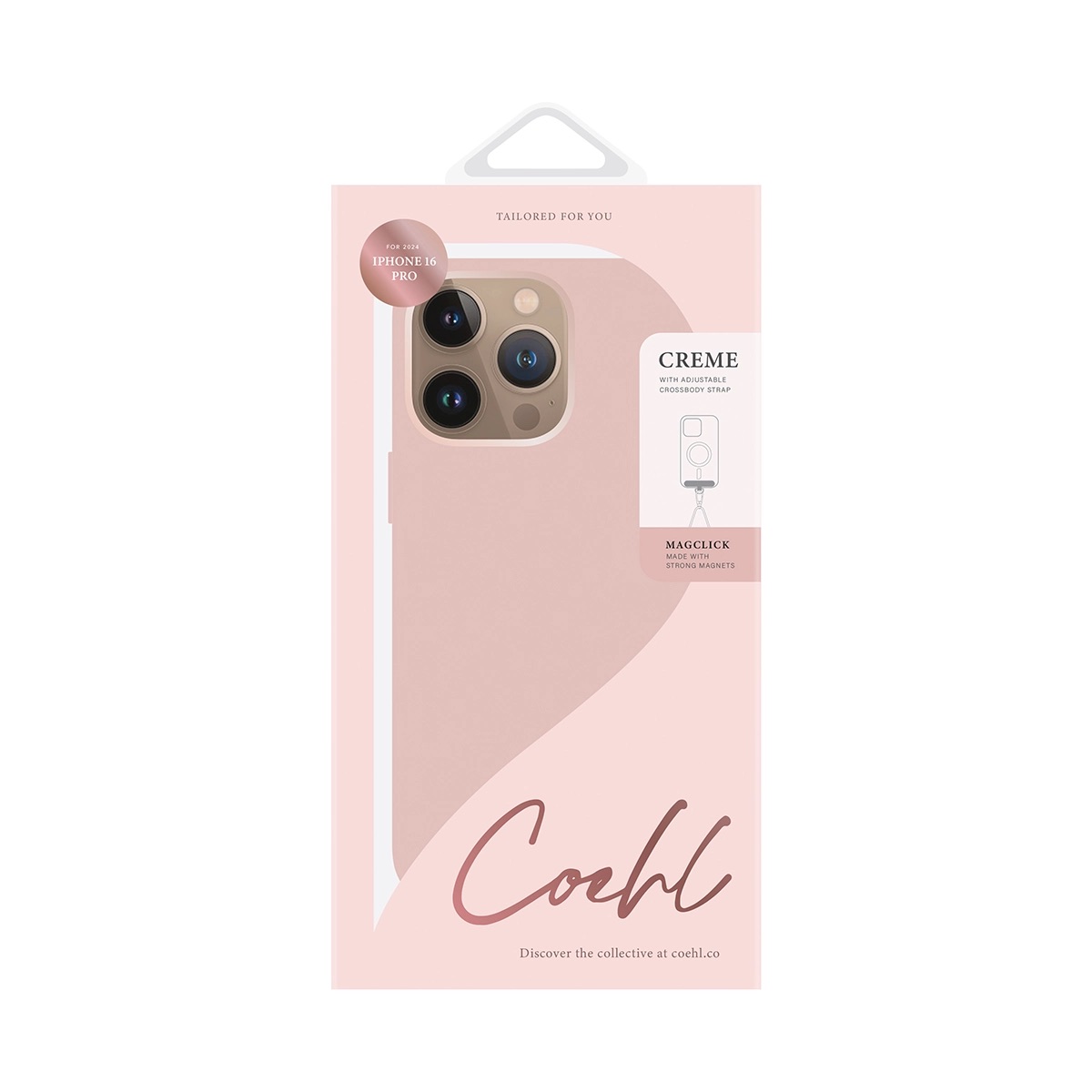 Foto 7 pulgar | Funda Para Iphone 16 Pro Rosa Ballet Crème (magclick™) De Coehl