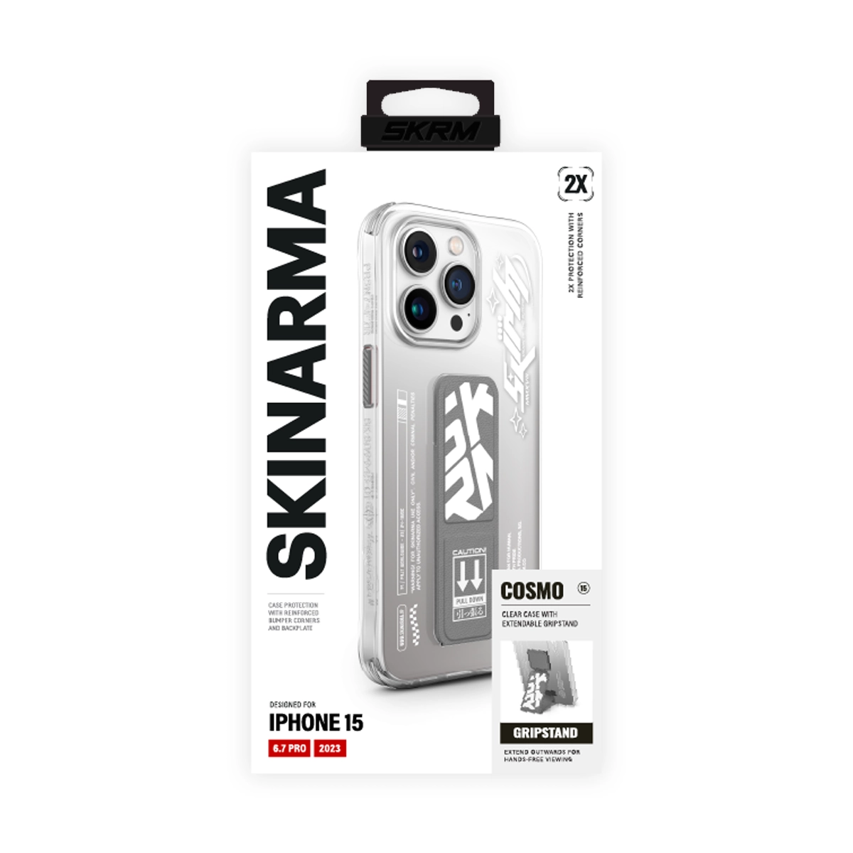 Foto 6 pulgar | Funda Para Iphone 15 Pro Max Gris Cosmo de Skinarma