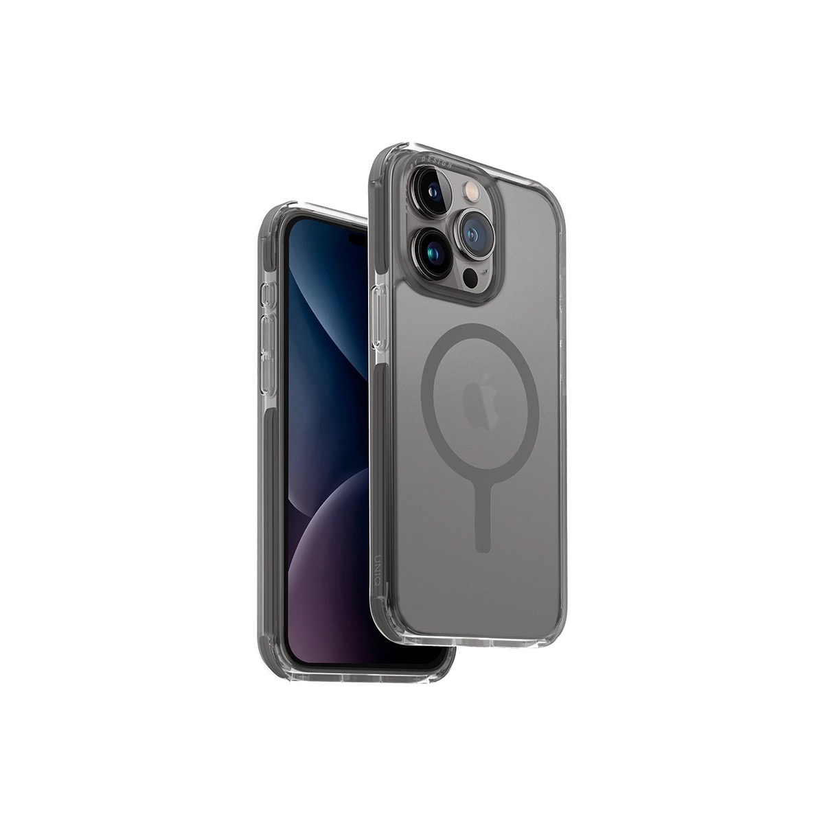 Funda Para Iphone 15 Pro Max Gris Matizado Combat (magclick™) De Uniq