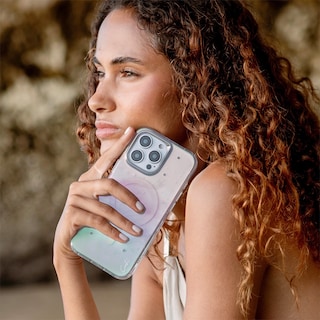 Foto 3 | Funda Para Iphone 16 Pro Tornasol Celest (magclick™) De Coehl