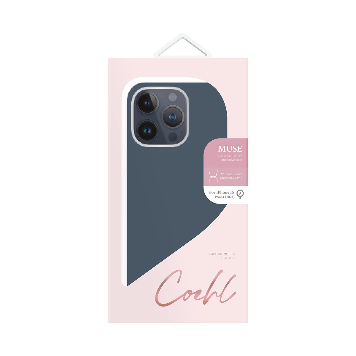 Foto 8 pulgar | Funda Para Iphone 15 Pro Azul Zafiro Muse (magclick™) De Coehl