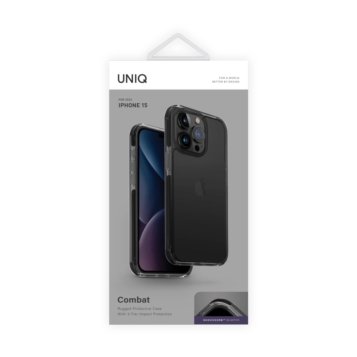 Foto 7 pulgar | Funda Para Iphone 15 Pro Max Negro Combat De Uniq