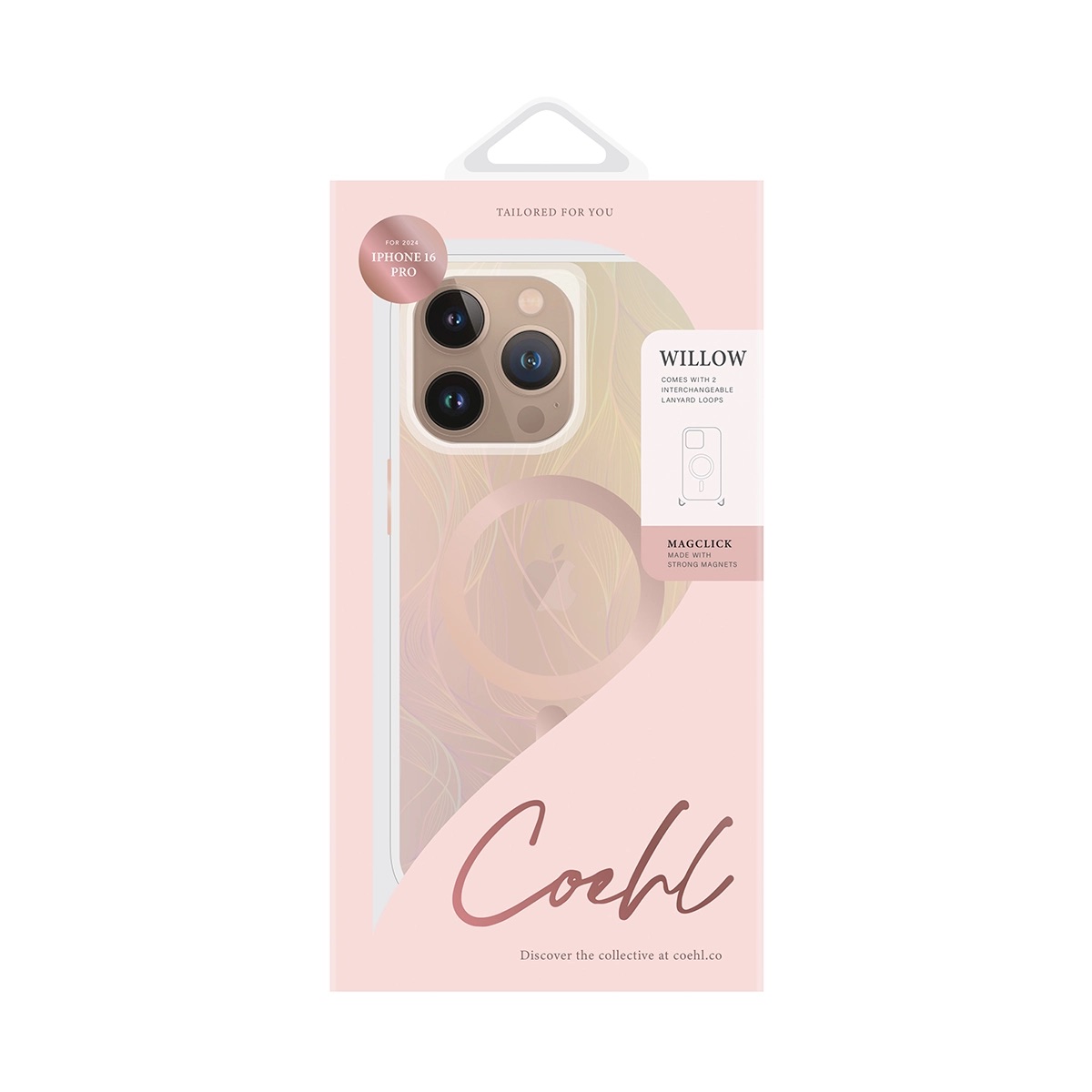Foto 6 pulgar | Funda Para Iphone 16 Pro Tornasol Willow (magclick™) De Coehl