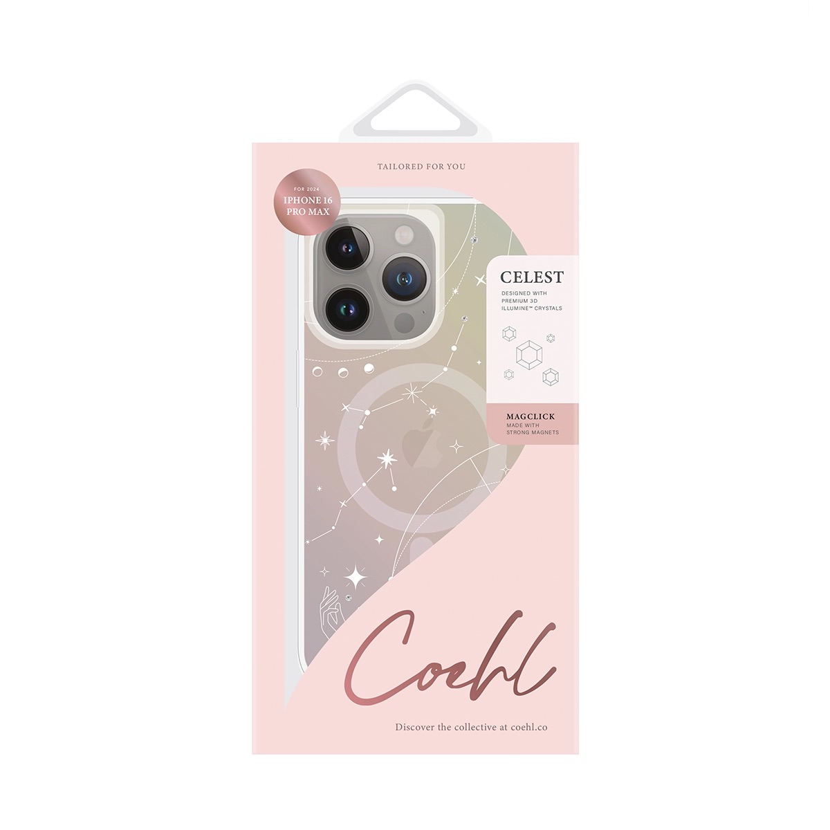 Foto 5 pulgar | Funda Para Iphone 16 Pro Max Tornasol Celest (magclick™) De Coehl