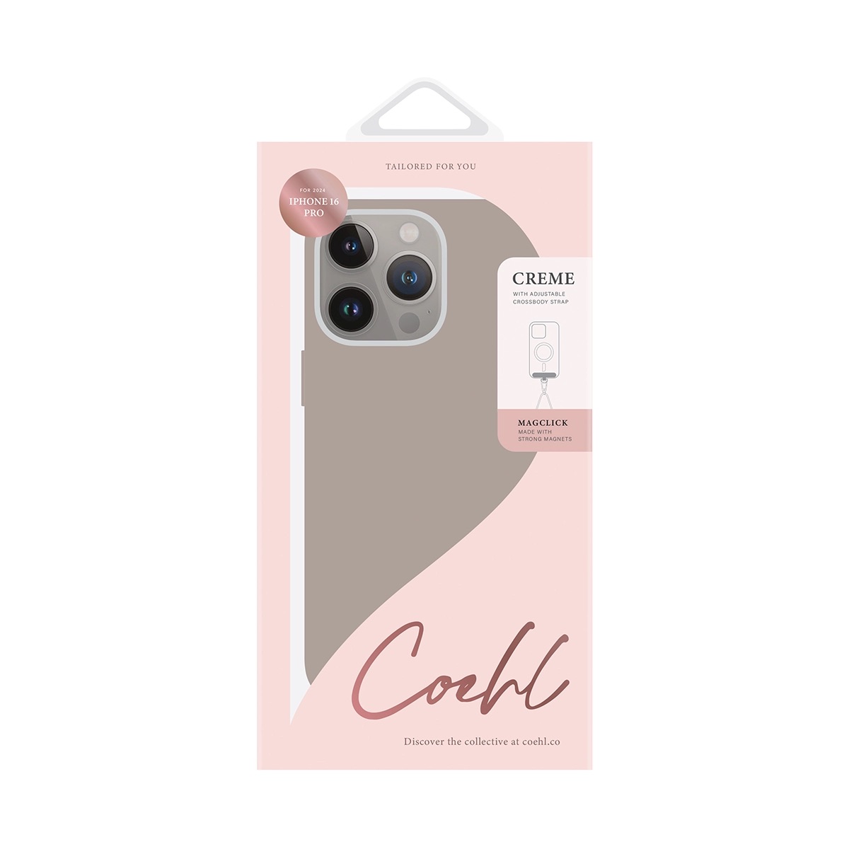 Foto 6 pulgar | Funda Para Iphone 16 Pro Gris Taupé Crème (magclick™) De Coehl