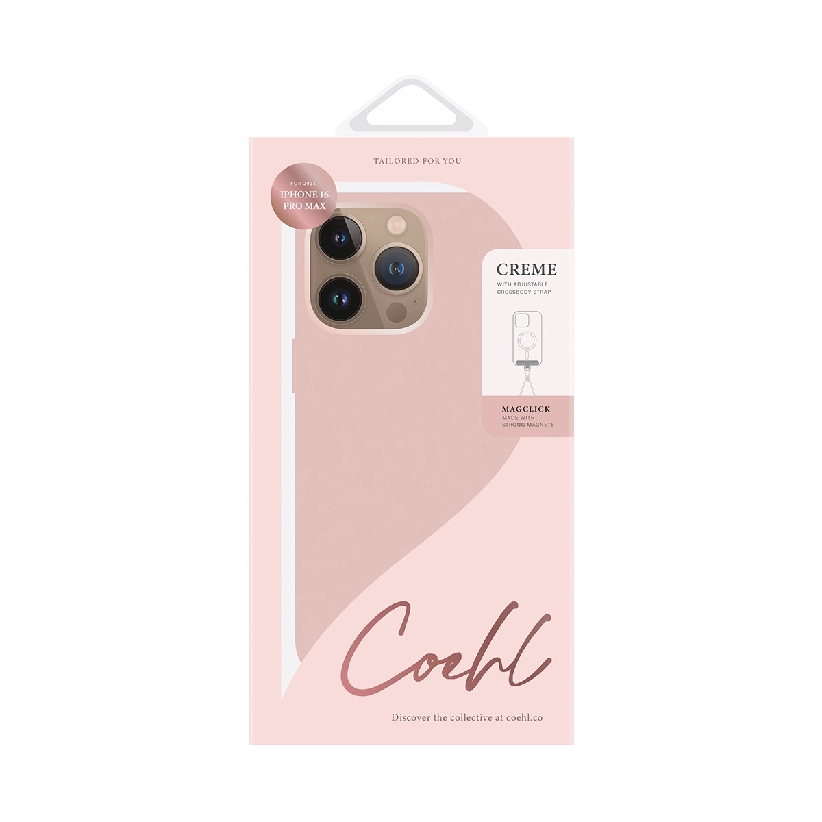 Foto 7 pulgar | Funda Para Iphone 16 Pro Max Rosa Ballet Crème (magclick™) De Coehl