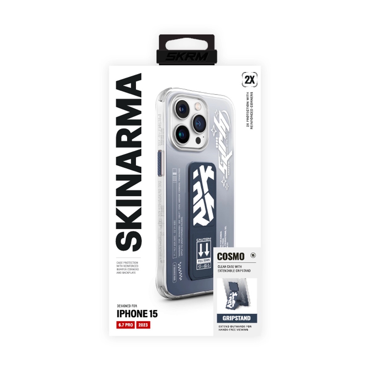 Foto 6 pulgar | Funda Para iPhone 15 Pro Max Azul COSMO de SKINARMA