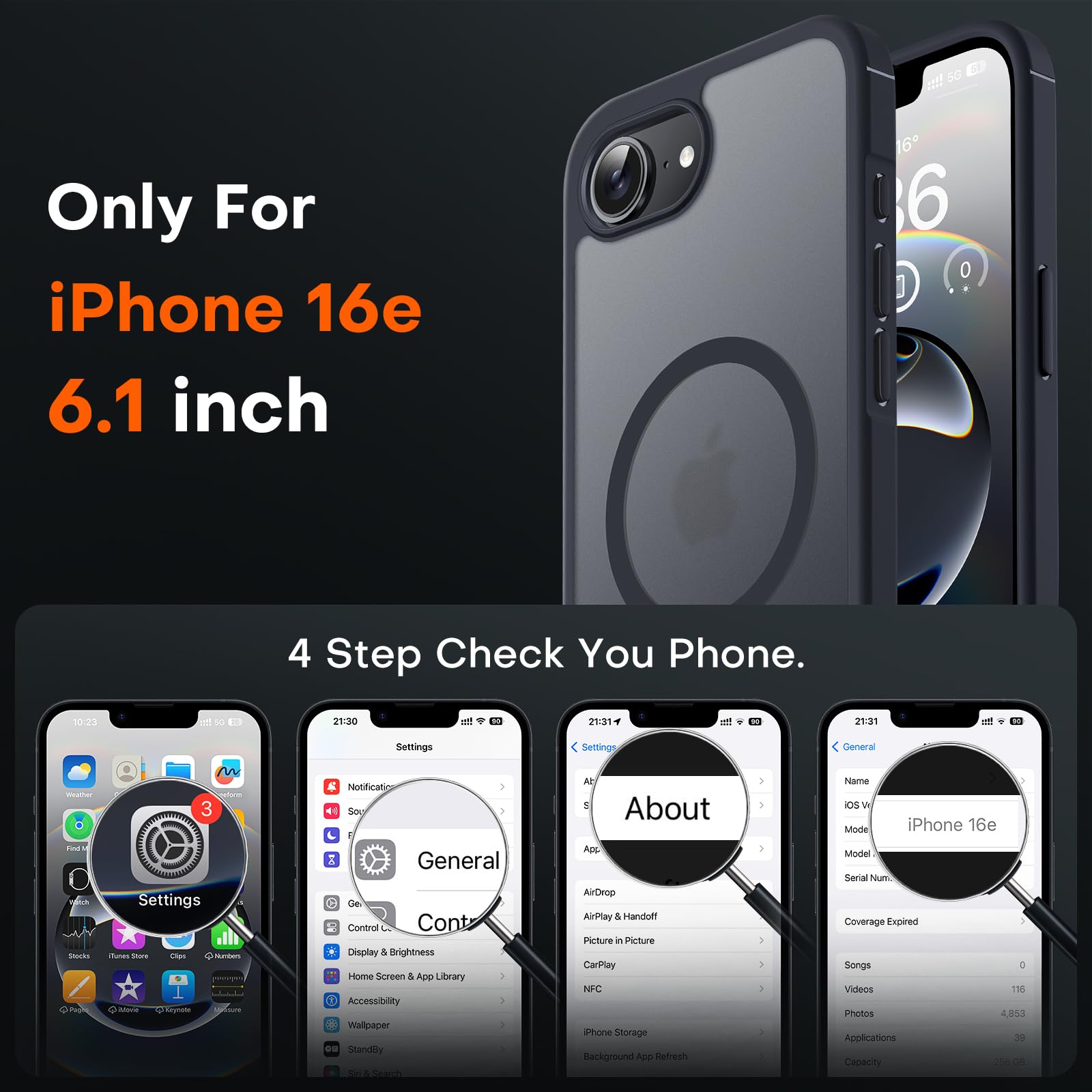 Foto 3 pulgar | Funda Magnética Tocol para iPhone 16E - Venta Internacional
