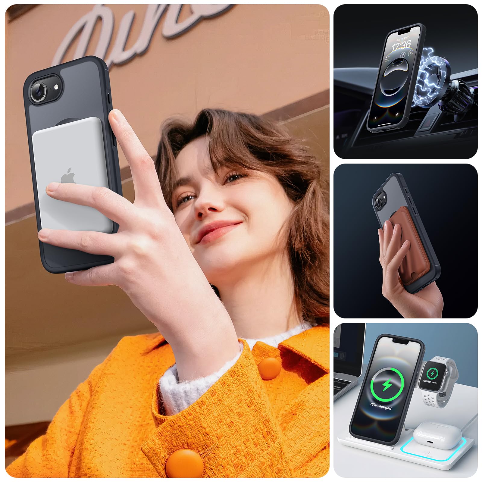 Foto 7 pulgar | Funda Magnética Tocol para iPhone 16E - Venta Internacional