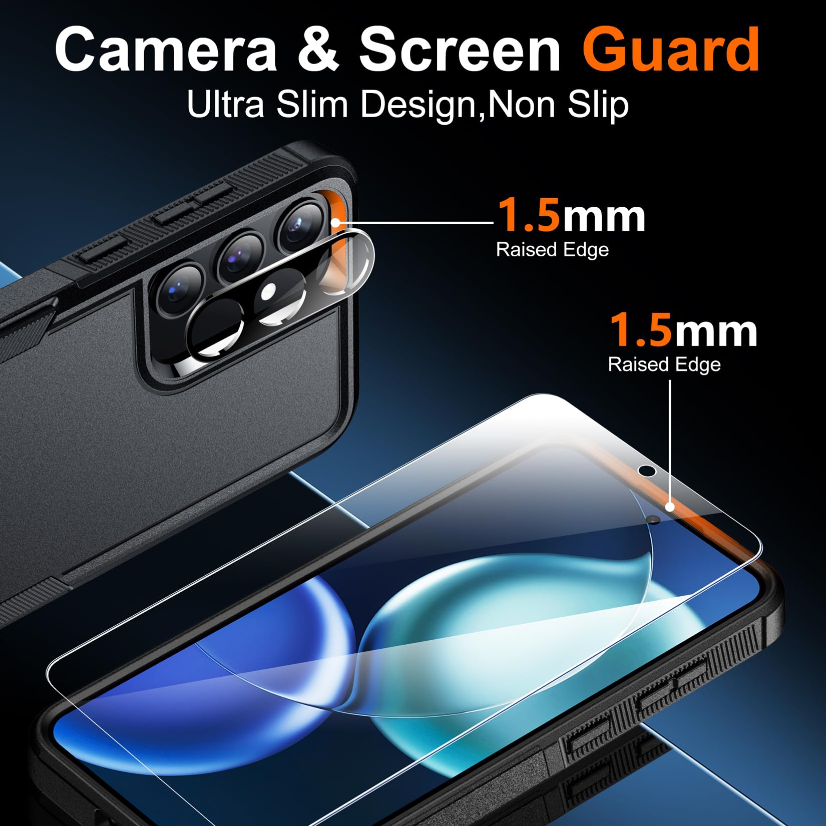Foto 4 pulgar | Funda De Teléfono Spidercase Para Samsung Galaxy S24 Fe Con Protectores - Venta Internacional.