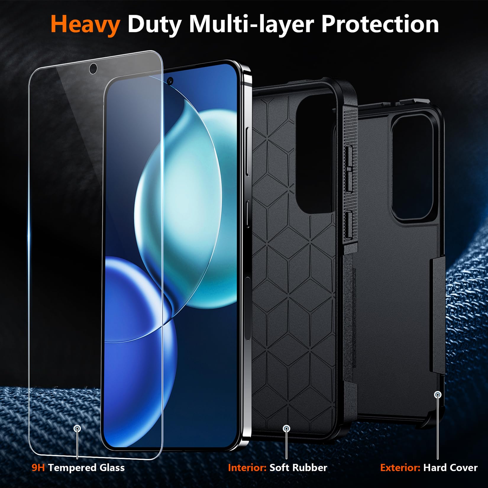 Foto 4 | Funda De Teléfono Spidercase Para Samsung Galaxy S24 Fe Con Protectores - Venta Internacional.