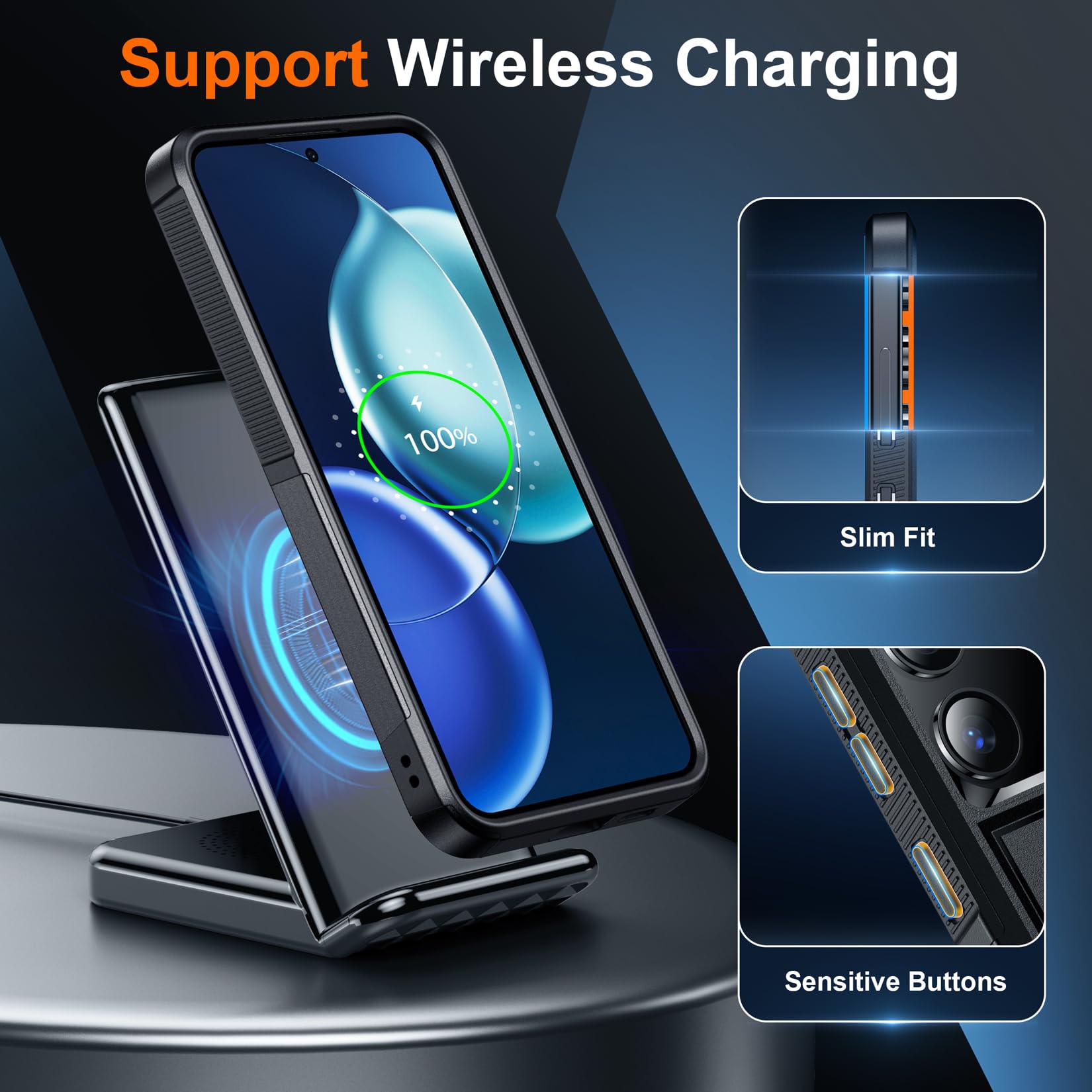 Foto 5 | Funda De Teléfono Spidercase Para Samsung Galaxy S24 Fe Con Protectores - Venta Internacional.