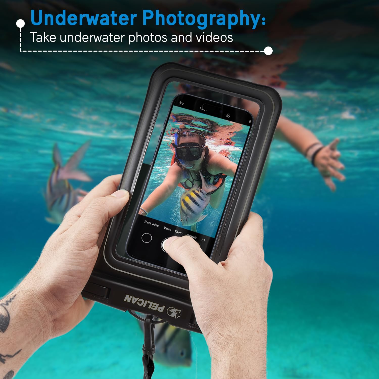 Foto 4 | Funda Impermeable Para Teléfono Pelican Marine Ip68 Para Iphone Xl - Venta Internacional.