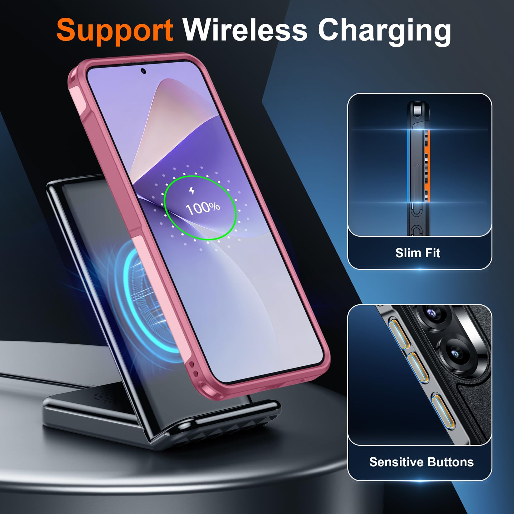 Foto 7 pulgar | Funda De Teléfono Spidercase Diseñada Para Samsung Galaxy S25 Pink - Venta Internacional.