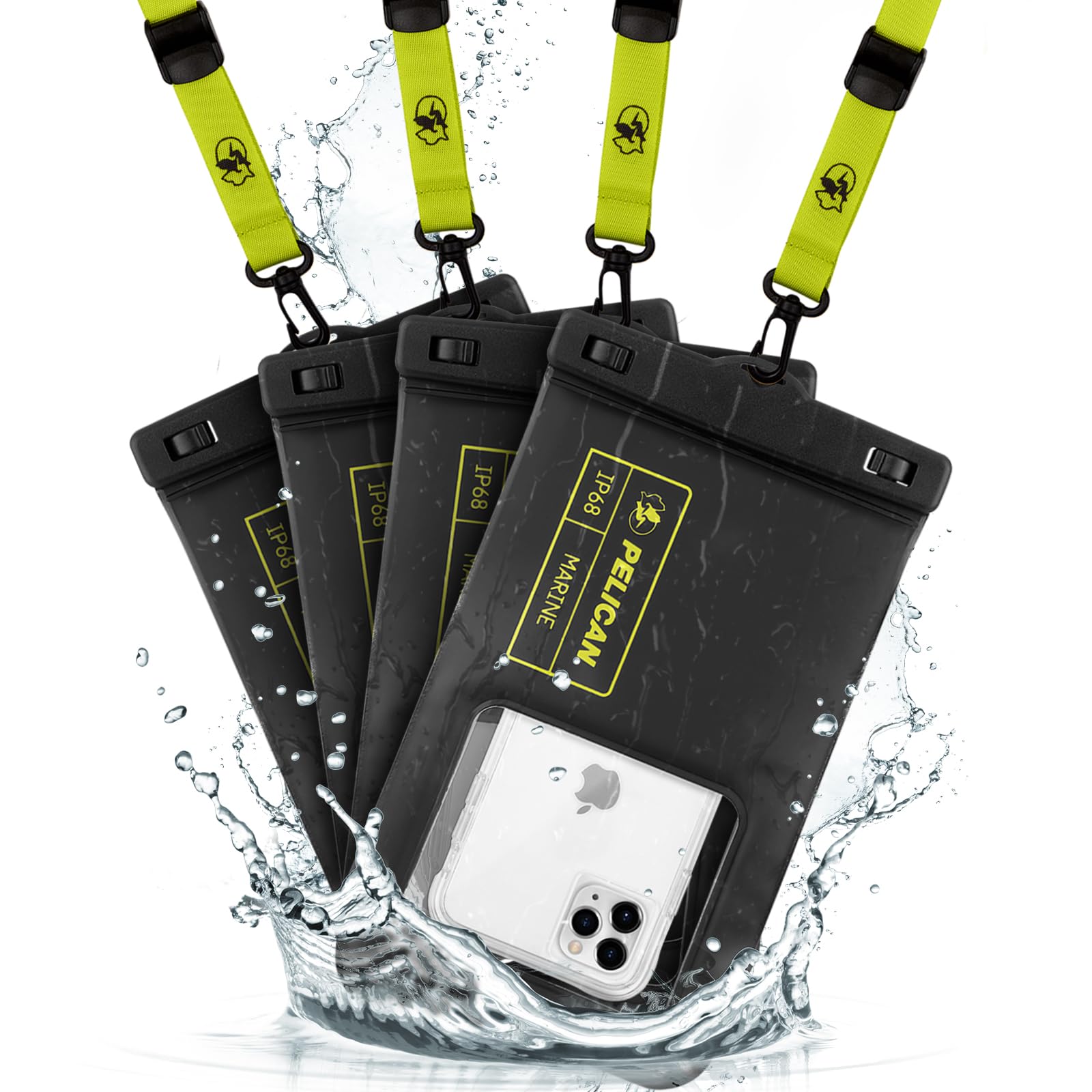Foto 2 pulgar | Funda Impermeable Pelican Marine Xl Para Iphone 16 Pro Max - Venta Internacional.
