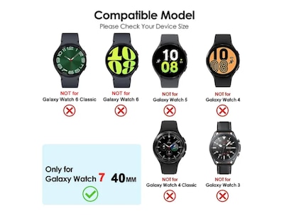 Foto 2 | 2x Xtellar Funda Case Para Galaxy Watch 7 Protector Pantalla