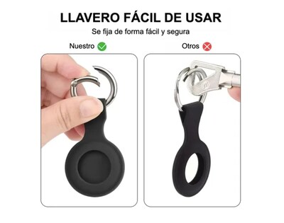 Foto 3 | Funda Para Apple Airtag Xtellar Llavero Silicona Protector 4 Piezas
