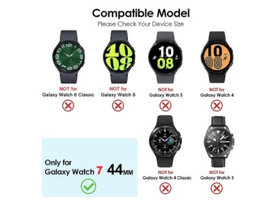 Foto 2 | 2x Xtellar Funda Case Para Galaxy Watch 7 Protector Pantalla