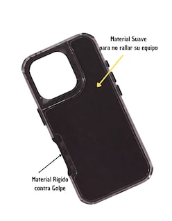 Foto 2 | Funda Uso Rudo para iPhone 16 Pro Max Negro