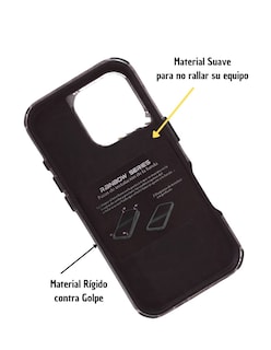 Foto 3 | Funda Uso Rudo para iPhone 16 Pro Max Negro