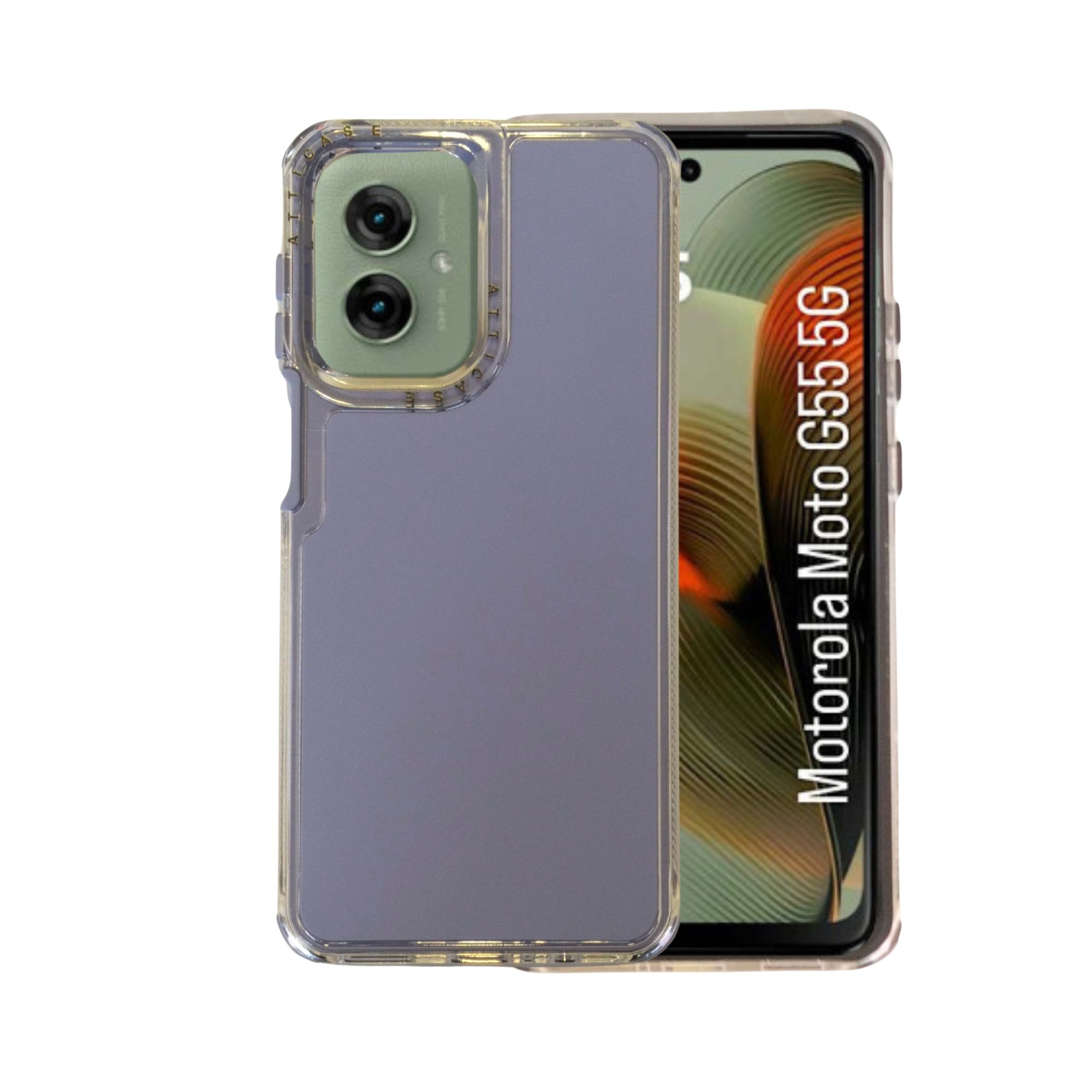 Foto 2 pulgar | Funda Uso Rudo para Moto G55 Lila