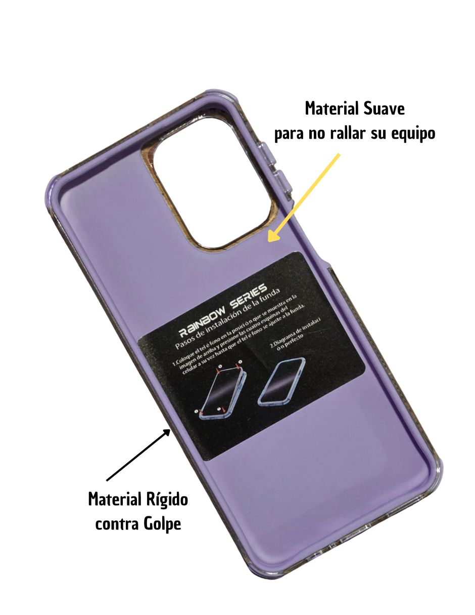 Foto 4 pulgar | Funda Uso Rudo para Moto G55 Lila