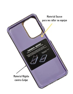 Foto 3 | Funda Uso Rudo para Moto G55 Lila