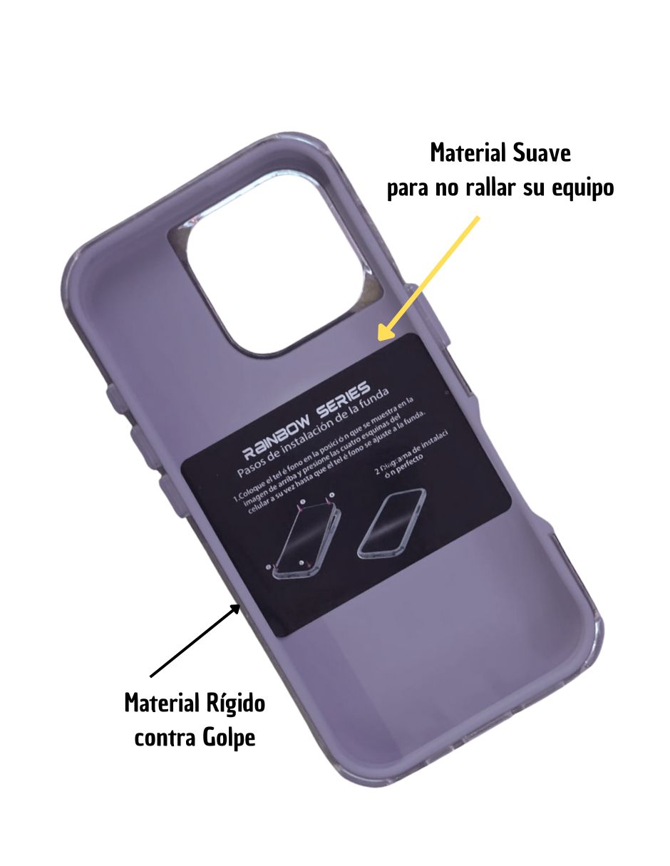 Foto 4 pulgar | Funda Uso Rudo para iPhone 16 Pro Max Lila