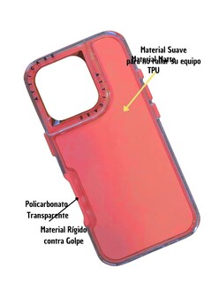 Foto 2 | Funda Uso Rudo para iPhone 16 Pro Max Coral