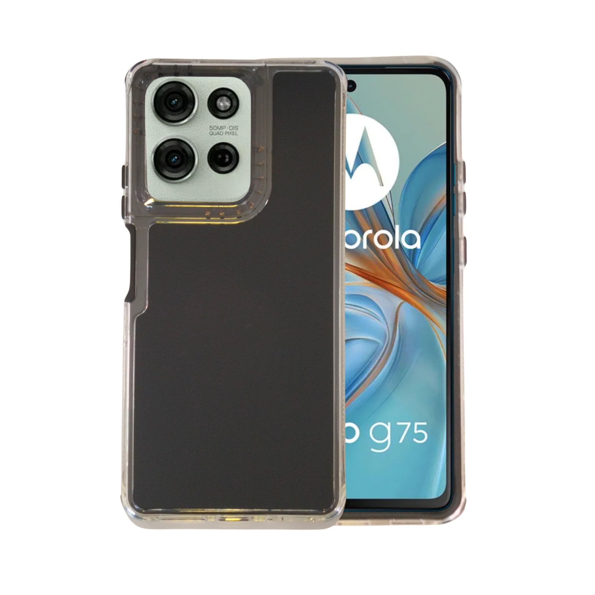Foto 1 | Funda Uso Rudo para Moto G75 Negro