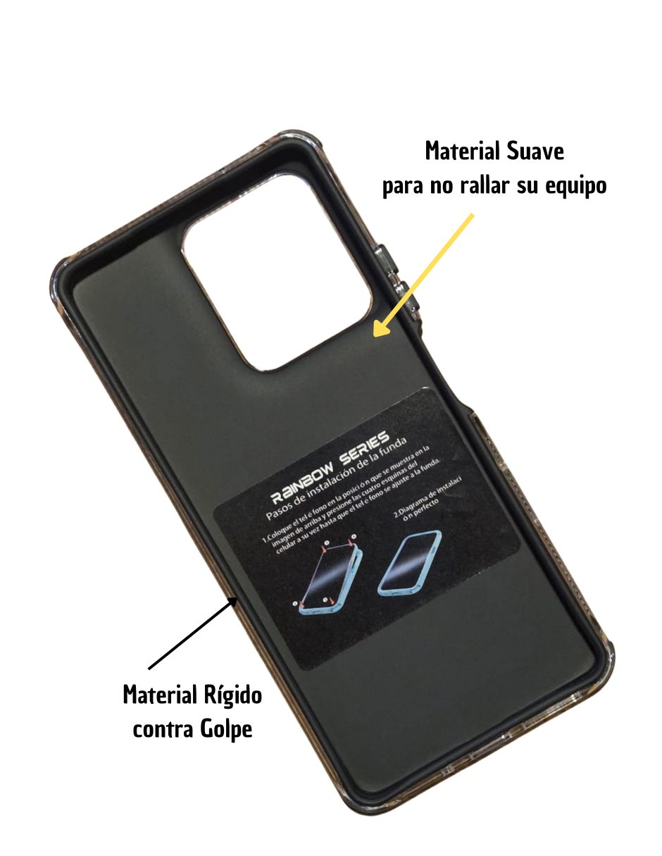 Foto 4 pulgar | Funda Uso Rudo para Moto G75 Negro