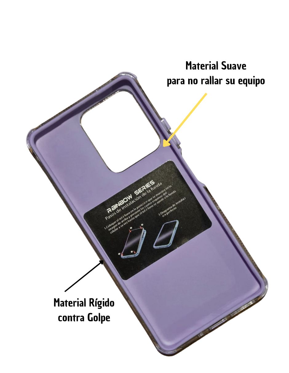 Foto 4 pulgar | Funda Uso Rudo para Moto G75 Lila