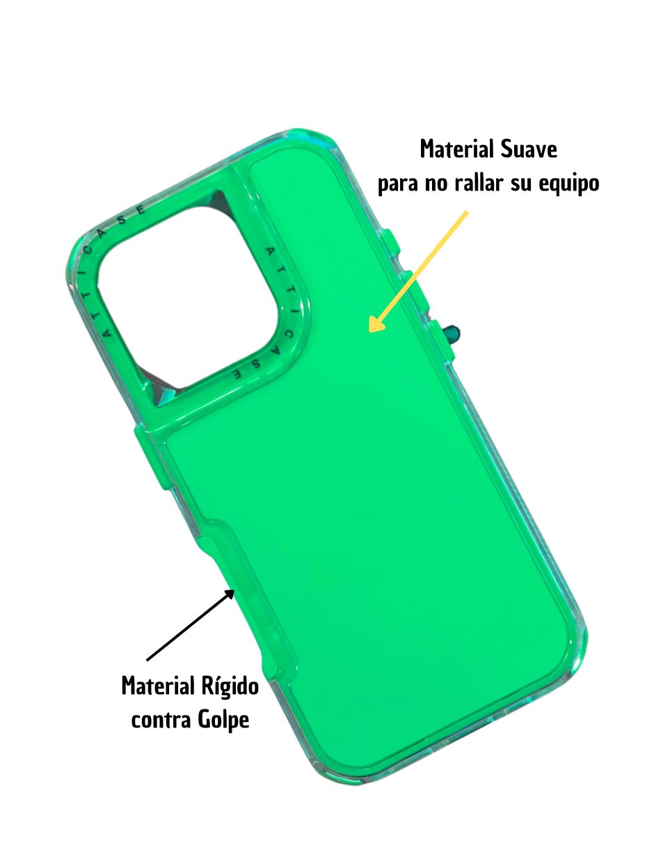 Foto 3 pulgar | Funda Uso Rudo para iPhone 16 Pro Verde