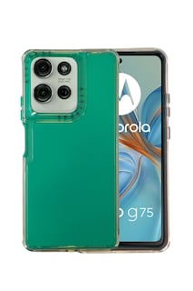 Foto 1 | Funda Uso Rudo Rainbow Paint Doble Capa para Moto G75 Verde