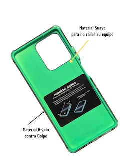 Foto 3 | Funda Uso Rudo Rainbow Paint Doble Capa para Moto G75 Verde