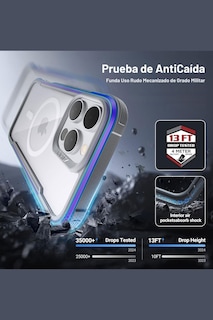 Foto 3 | Funda Aluminio Raptic Shield Maganetico Para Iphone 16 Pro Max Iridicente