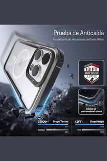 Foto 3 | Funda Aluminio Raptic Shield Maganetico Para Iphone 16 Pro Max Negro