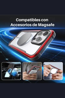 Foto 5 | Funda Aluminio Raptic Shield Maganetico Para Iphone 16 Pro Max Rojo