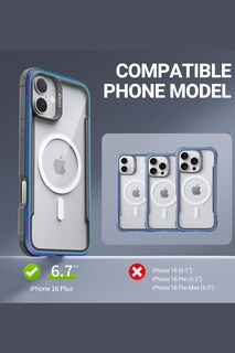 Foto 2 | Funda Aluminio Raptic Shield Maganetico Para Iphone 16 Plus Rojo